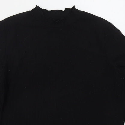 Womens UK Size 14 Papaya Black Pullover Jumper