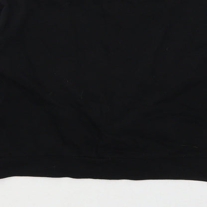 Sinsay Womens Black  Cotton Pullover Sweatshirt Size XS  Pullover - Current Mood