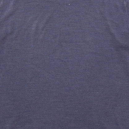 George Mens Blue Crew Neck  Acrylic Pullover Jumper Size L