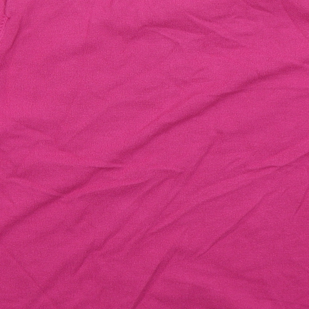 SarahHamilton Womens Pink Round Neck  Viscose Pullover Jumper Size L