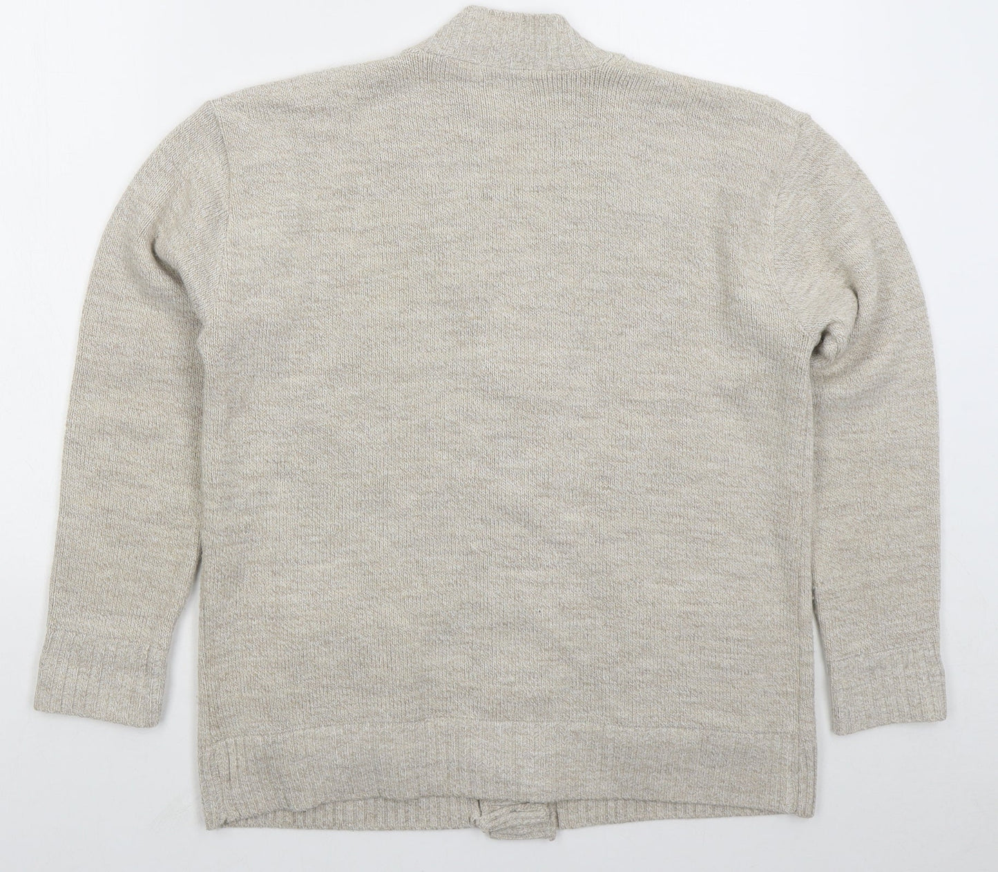 Womens UK Size M Choice Beige Cardigan Jumper