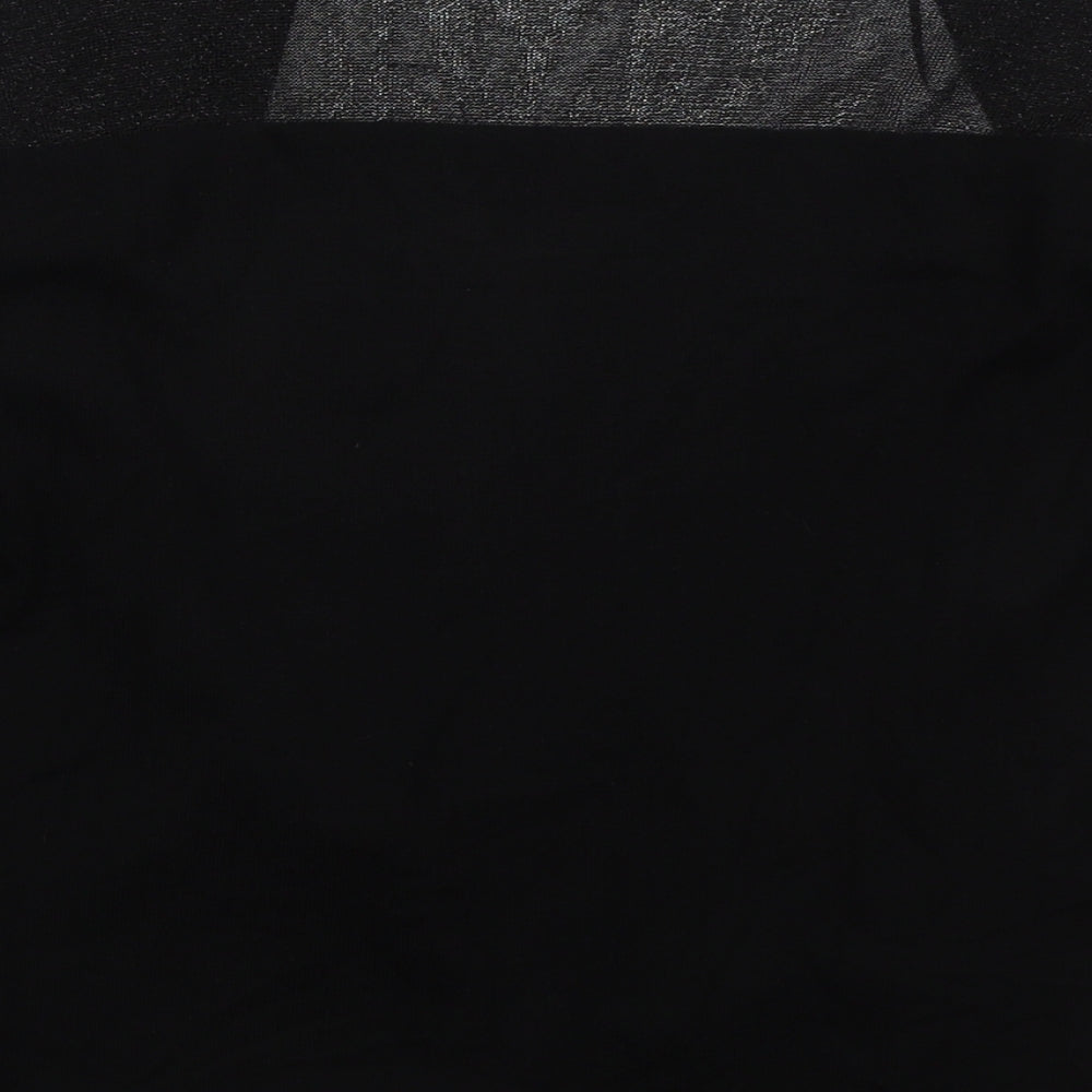 F&F Womens Black V-Neck  Viscose Cardigan Jumper Size 8