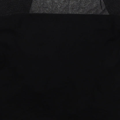 F&F Womens Black V-Neck  Viscose Cardigan Jumper Size 8