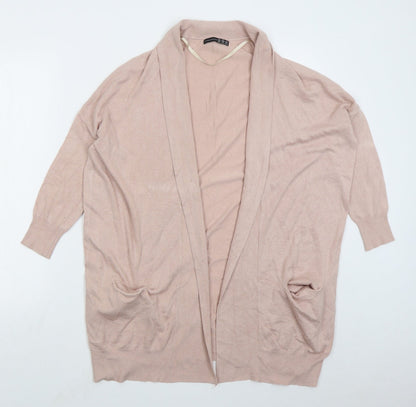 Atmosphere Womens Pink V-Neck  Viscose Cardigan Jumper Size 10