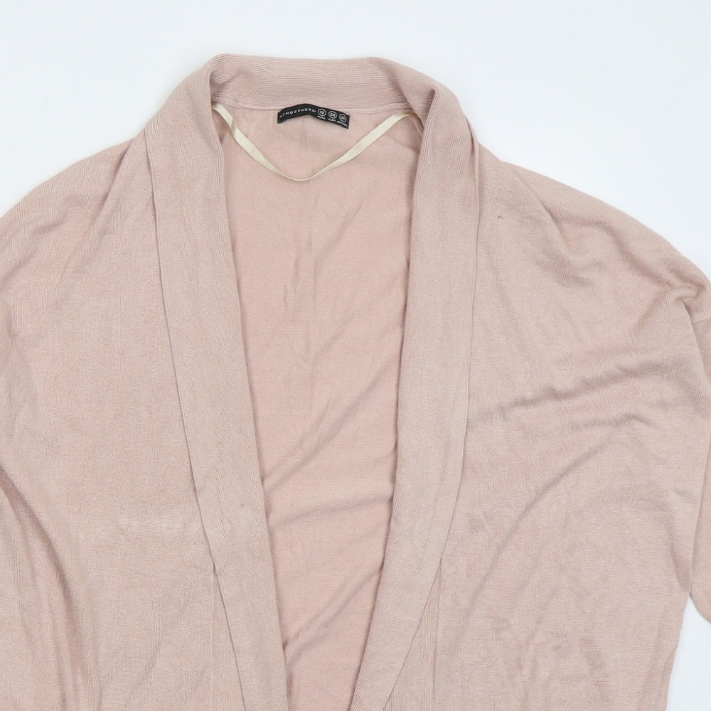 Atmosphere Womens Pink V-Neck  Viscose Cardigan Jumper Size 10