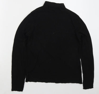Primark Womens Black Mock Neck  Polyester Pullover Jumper Size 12