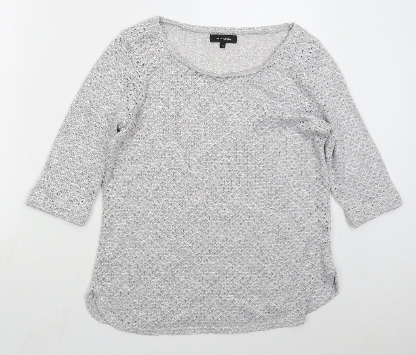 Womens UK Size 14 New Look Grey Pullover Jumper