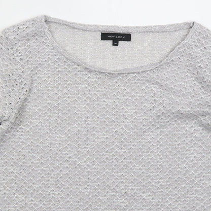 Womens UK Size 14 New Look Grey Pullover Jumper