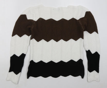 Womens UK Size L Select Brown Pullover Jumper