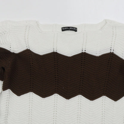 Womens UK Size L Select Brown Pullover Jumper