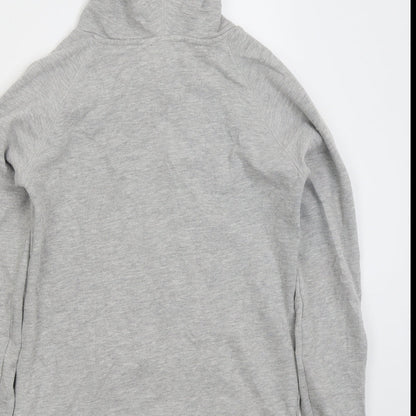 La Redoute Womens Grey Colourblock Cotton Pullover Hoodie Size 6  Pullover - Blue