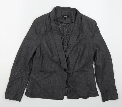 NEXT Womens Grey  Polyester Jacket Suit Jacket Size 14
