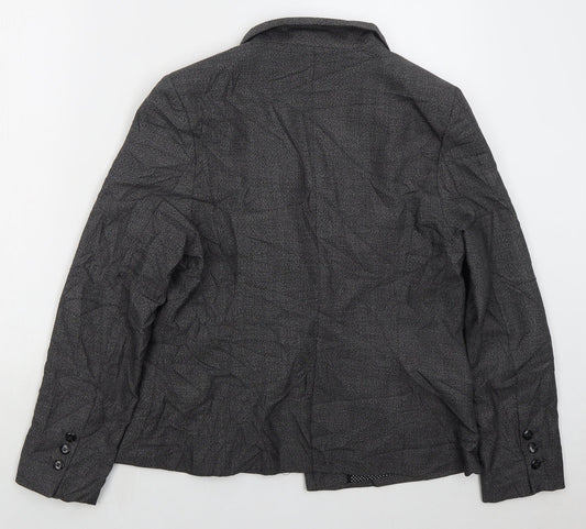NEXT Womens Grey  Polyester Jacket Suit Jacket Size 14