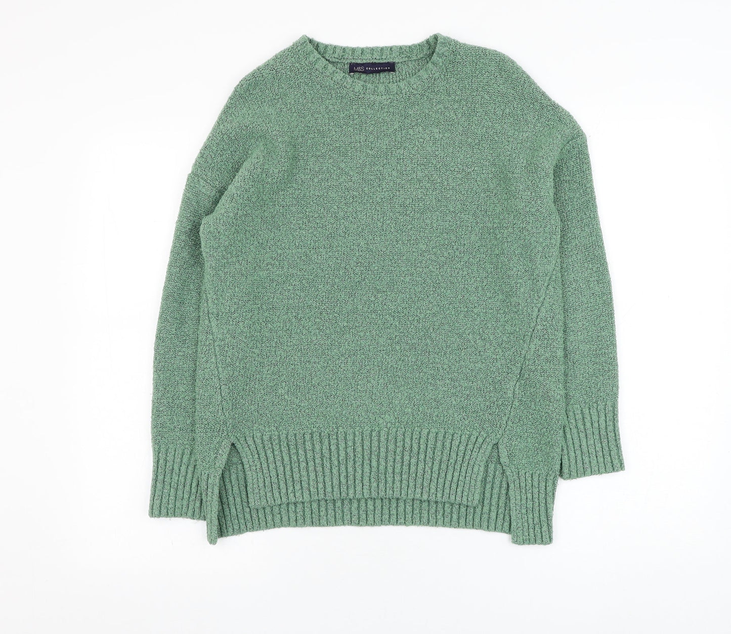 Womens UK Size S Marks and Spencer Green Pullover Jumper