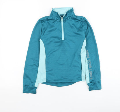 Dunnes Girls Blue  Polyester Pullover Sweatshirt Size 8-9 Years  Pullover