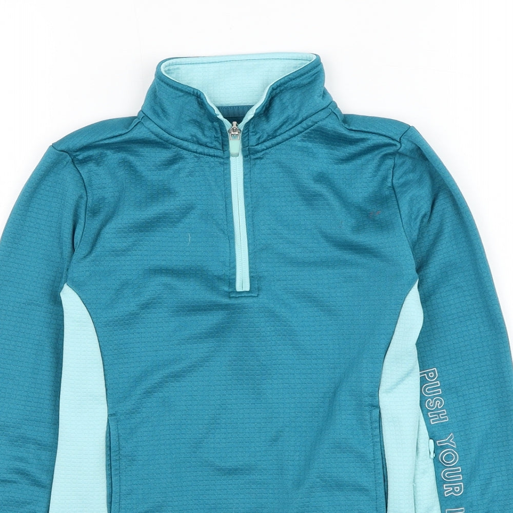 Dunnes Girls Blue  Polyester Pullover Sweatshirt Size 8-9 Years  Pullover