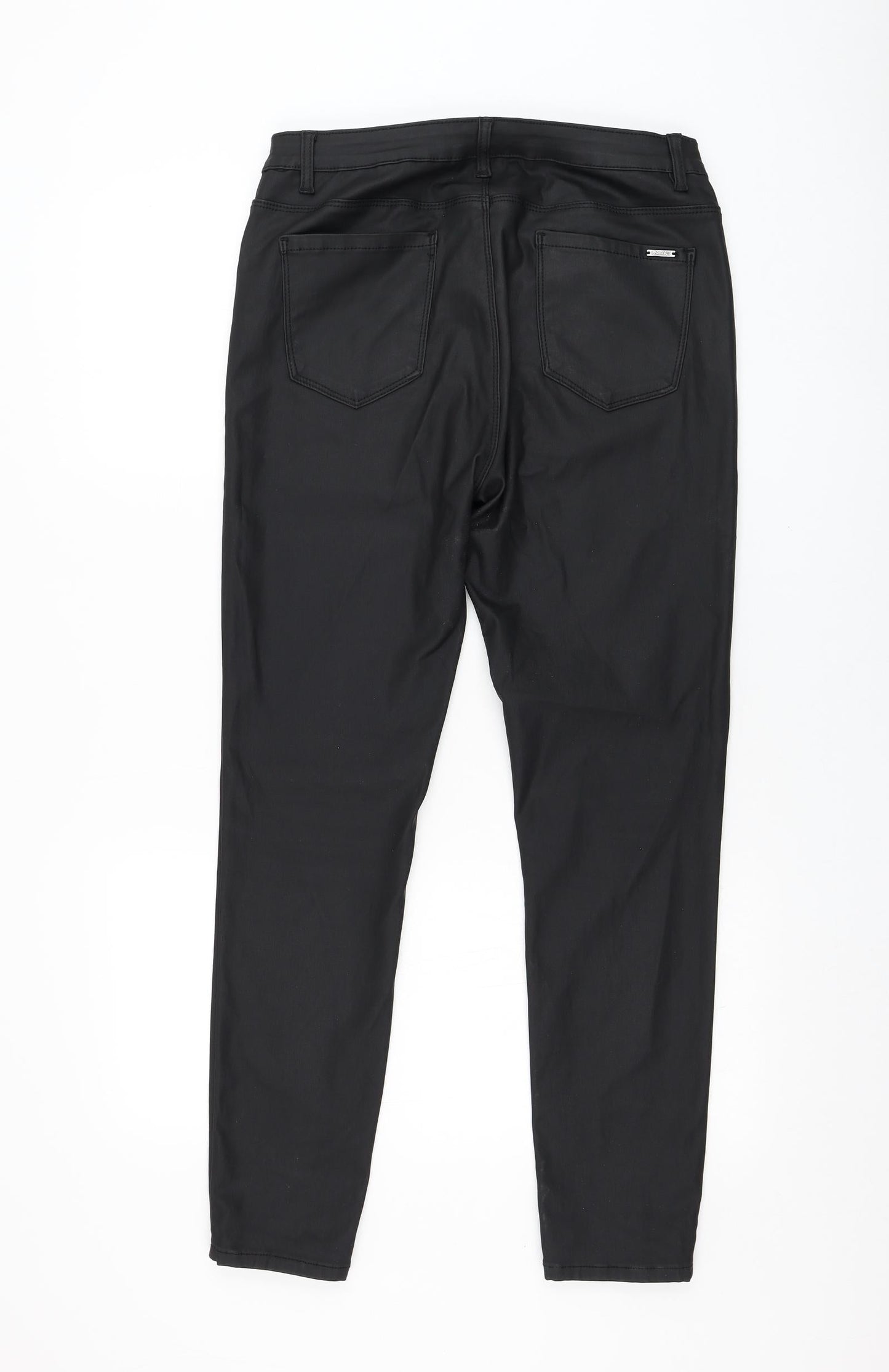 Toxik3 Womens Black  Cotton Trousers  Size 2XL L29 in Regular Zip