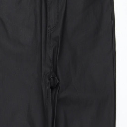 Toxik3 Womens Black  Cotton Trousers  Size 2XL L29 in Regular Zip