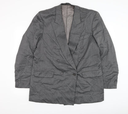 Kugo James Mens Grey  Wool Jacket Suit Jacket Size 44