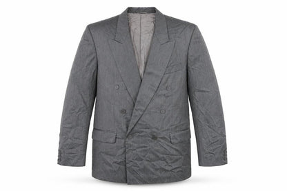 Kugo James Mens Grey  Wool Jacket Suit Jacket Size 44
