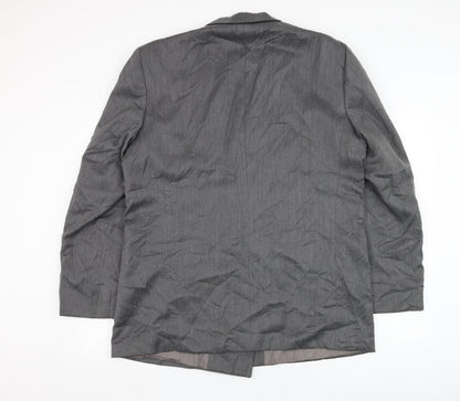 Kugo James Mens Grey  Wool Jacket Suit Jacket Size 44