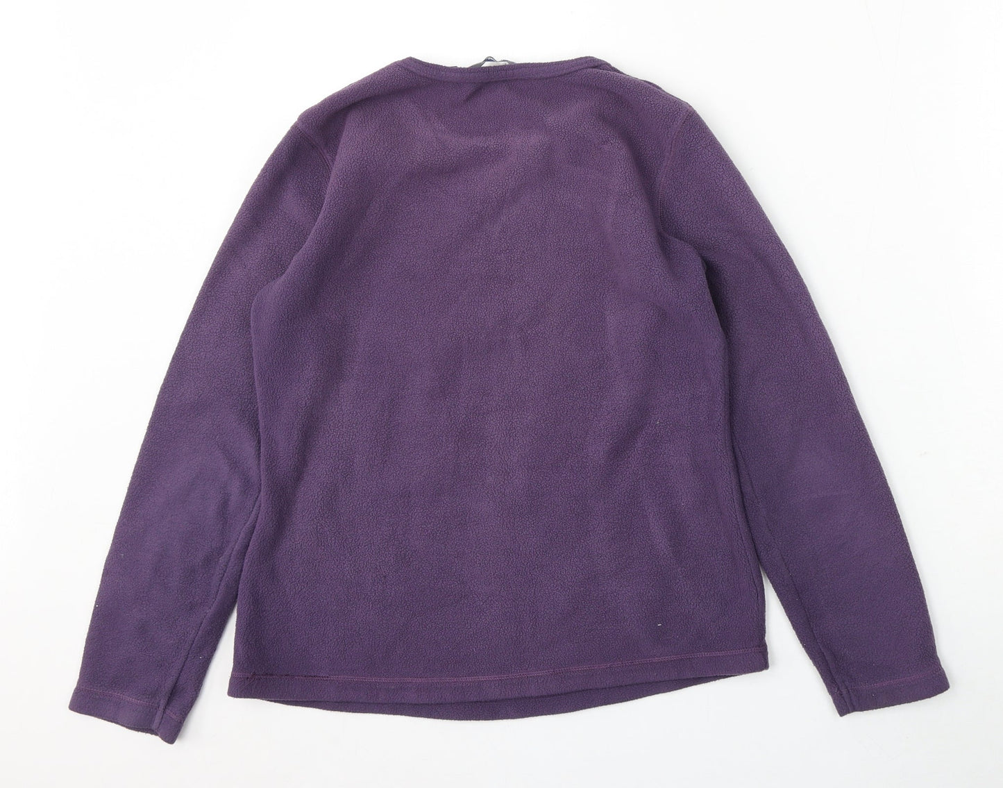 Casual Club Womens Purple  Polyester Pullover Sweatshirt Size 12
