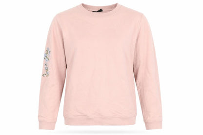 Nocozo Womens Pink Floral Cotton Pullover Sweatshirt Size M