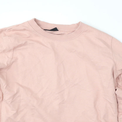 Nocozo Womens Pink Floral Cotton Pullover Sweatshirt Size M