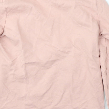 Nocozo Womens Pink Floral Cotton Pullover Sweatshirt Size M