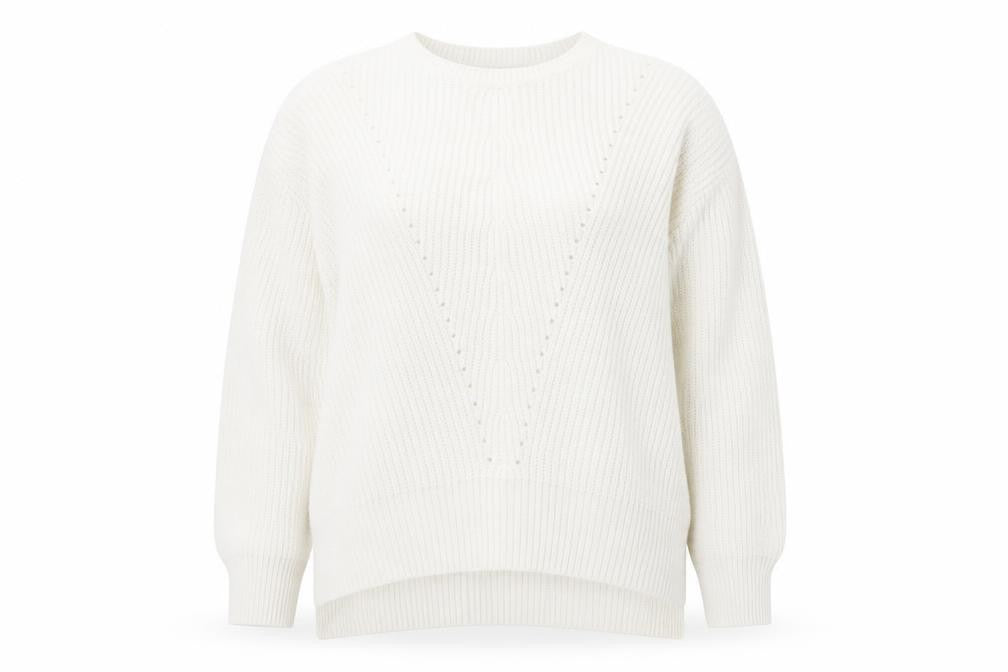 Womens UK Size XL Peacocks White Pullover Jumper