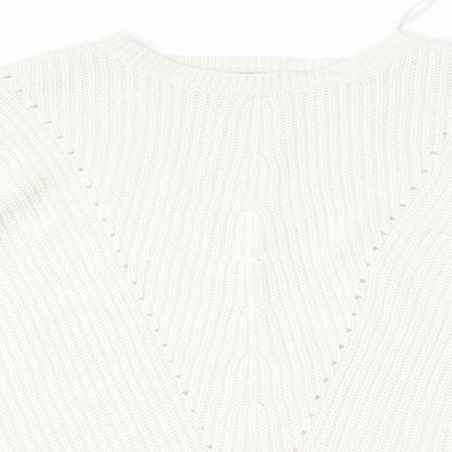 Womens UK Size XL Peacocks White Pullover Jumper
