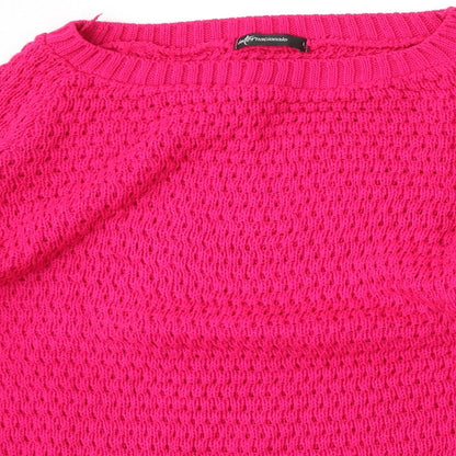 Womens UK Size L Internacionale Pink Pullover Jumper