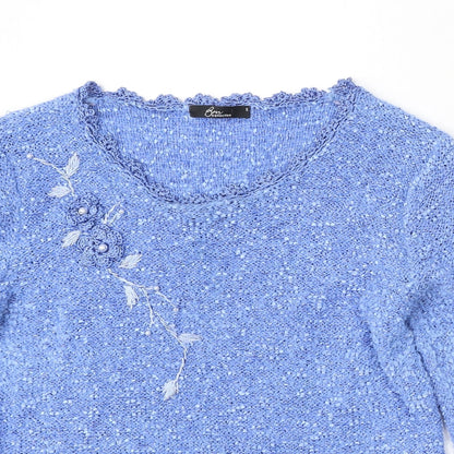 Womens UK Size S Bonmarché Blue Pullover Jumper