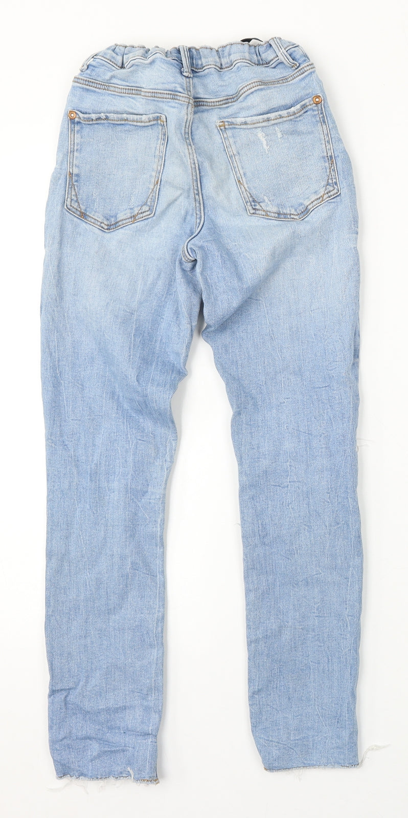 River Island Girls Blue  Cotton Straight Jeans Size 11 Years  Regular