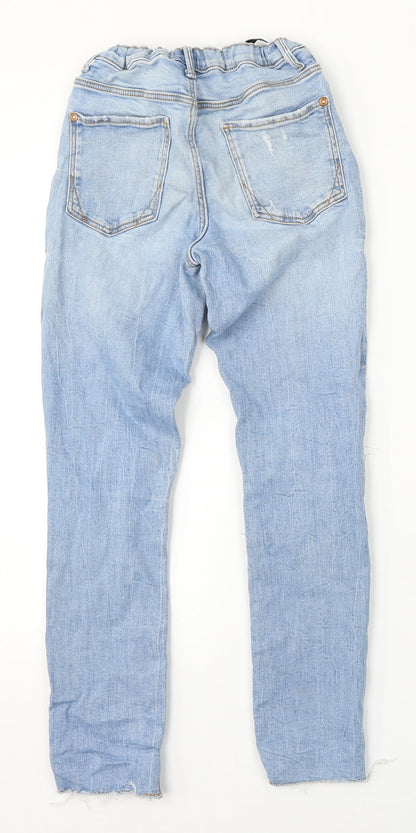 River Island Girls Blue  Cotton Straight Jeans Size 11 Years  Regular