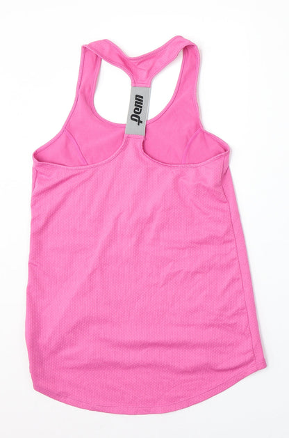 Penn Womens Pink  Polyester Basic Tank Size XS Round Neck