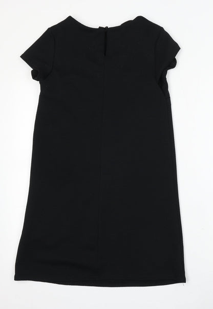 New Look Womens Black  Polyester Shift  Size 8  Round Neck