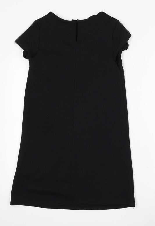 New Look Womens Black  Polyester Shift  Size 8  Round Neck