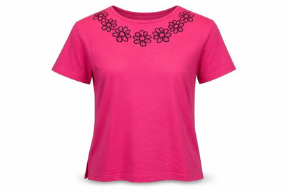 Womens UK Size M Annabelle Pink Basic T-Shirt