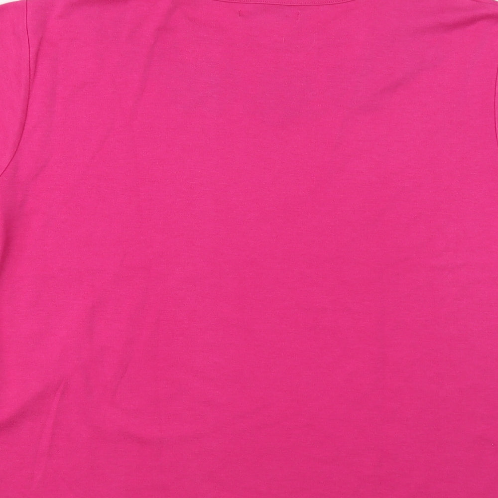Womens UK Size M Annabelle Pink Basic T-Shirt