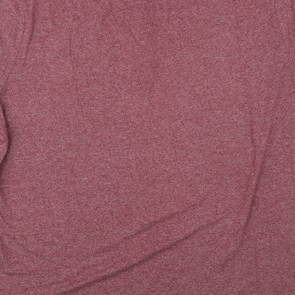 George Mens Red  Polyester  Polo Size 2XL Collared Button