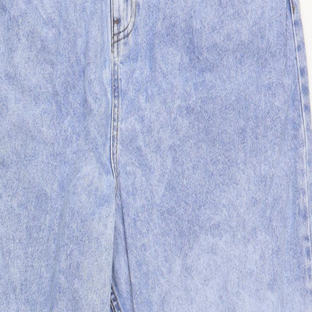 ASOS Womens Blue  Cotton Mom Jeans Size 36 in L32 in Regular Button