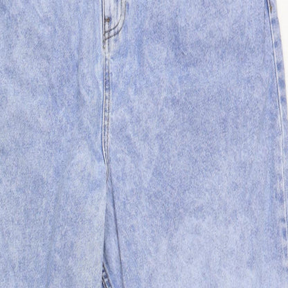 ASOS Womens Blue  Cotton Mom Jeans Size 36 in L32 in Regular Button