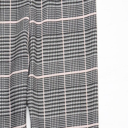 PRETTY LITTLE THING  Womens Grey Plaid Polyester Jegging Leggings Size 4 L32 in