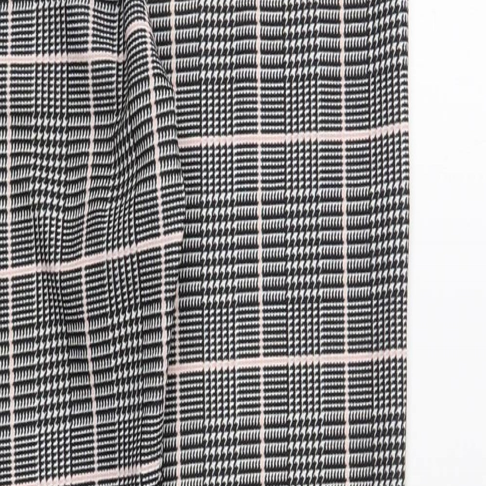 PRETTY LITTLE THING  Womens Grey Plaid Polyester Jegging Leggings Size 4 L32 in