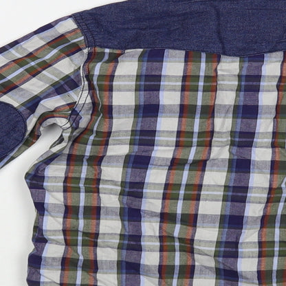 Losan Boys Multicoloured Plaid Cotton Basic Button-Up Size 3 Years Collared Button
