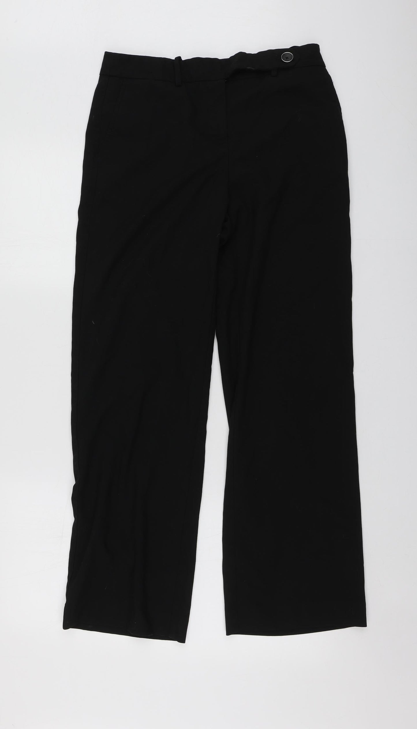Womens UK Size 8 NEXT Regular Fit  Black Trousers