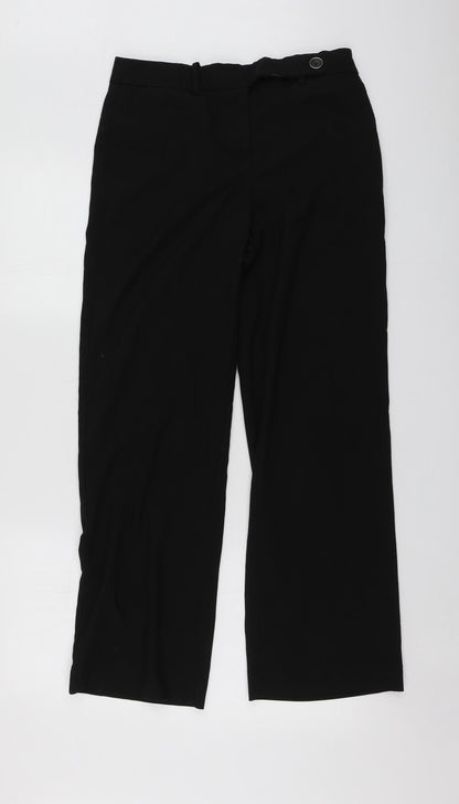Womens UK Size 8 NEXT Regular Fit  Black Trousers
