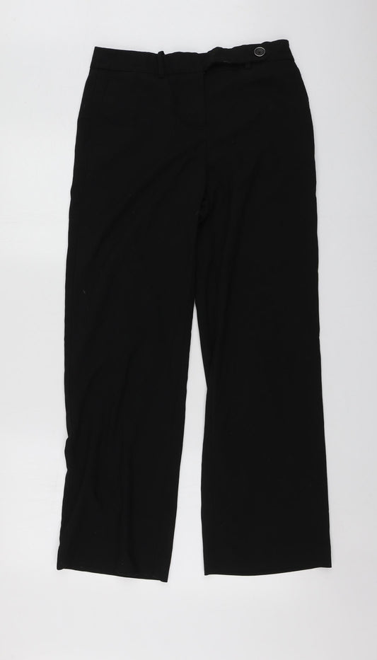 Womens UK Size 8 NEXT Regular Fit  Black Trousers