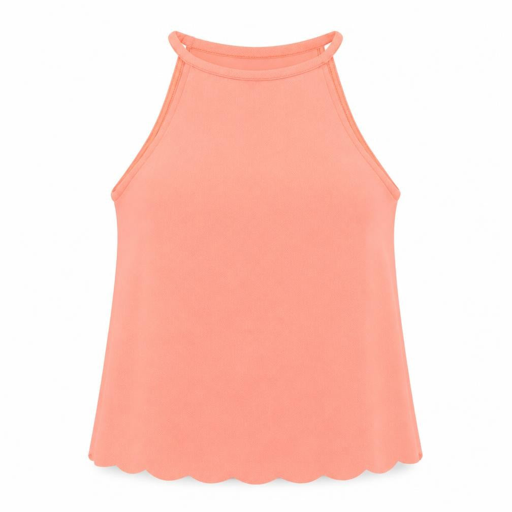 Womens UK Size 12 New Look Orange Basic T-Shirt